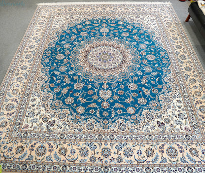 305×255cm　 ペルシャ絨毯  ナイン産 ハビビアン Decorworks