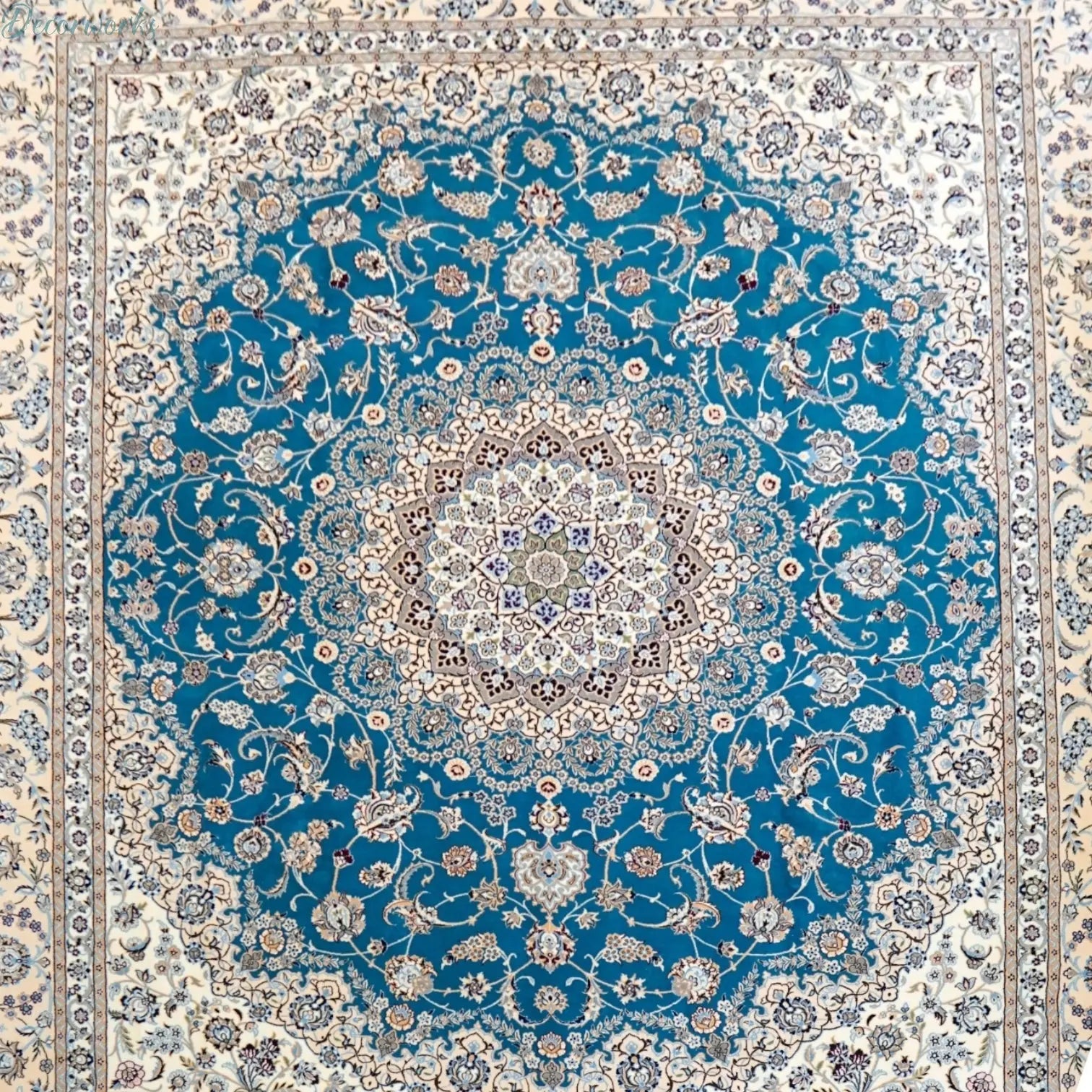 305×255cm　 ペルシャ絨毯  ナイン産 ハビビアン Decorworks