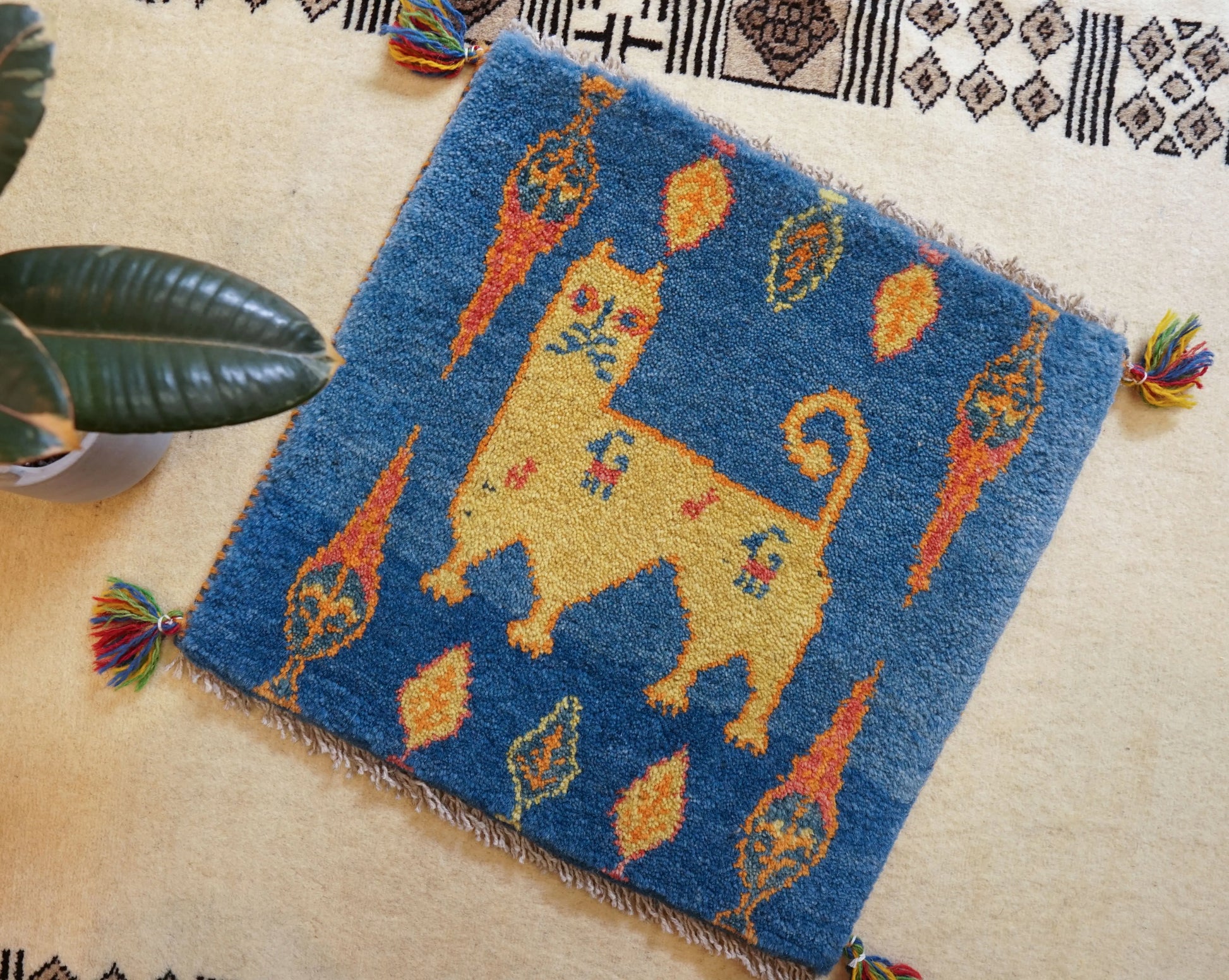 ペルシャ ギャッベ  アマレ族 ギャベ40×40cm Decorworks