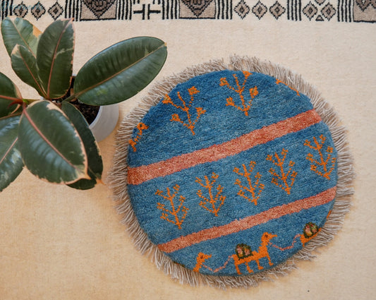 40×40cm ペルシャ絨毯 手織りギャッベ アマレ族 ギャベ Decorworks
