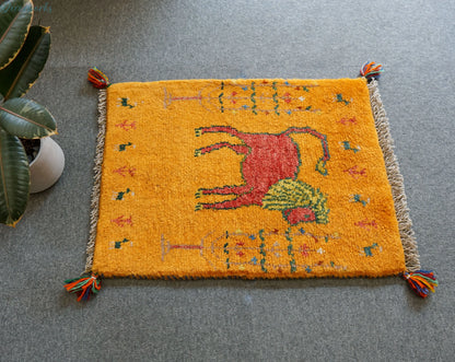 60×44cm ペルシャ絨毯 手織りギャッベ Decorworks