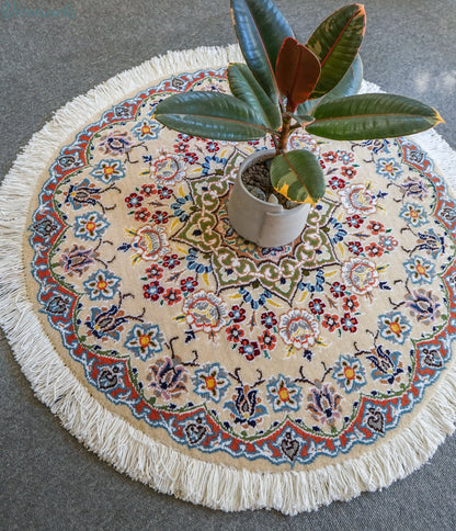 71×71cm  ペルシャ手織り絨毯 Decorworks