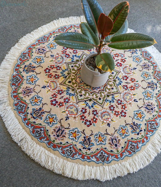 71×71cm  ペルシャ手織り絨毯 Decorworks