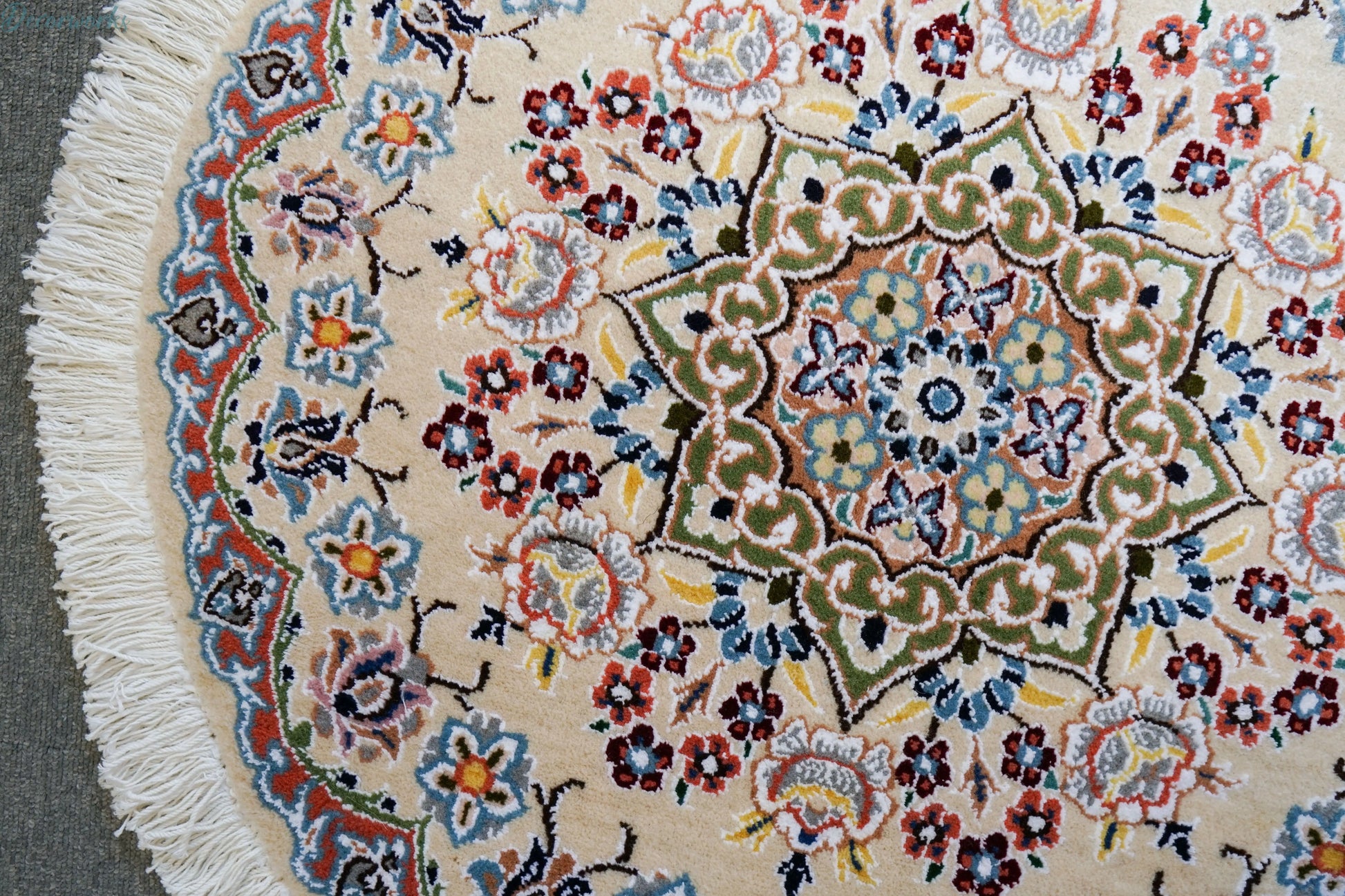 71×71cm  ペルシャ手織り絨毯 Decorworks