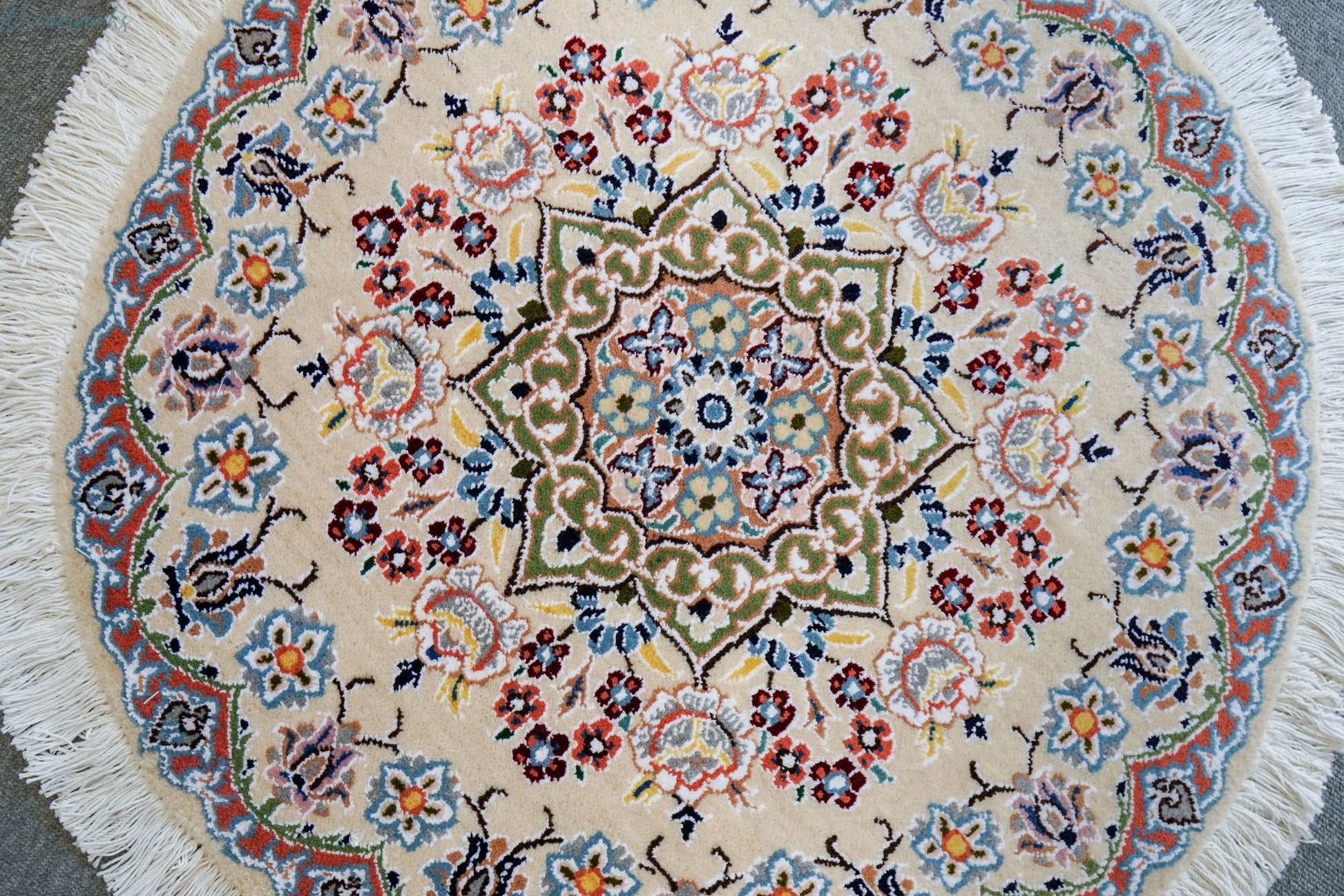 71×71cm  ペルシャ手織り絨毯 Decorworks