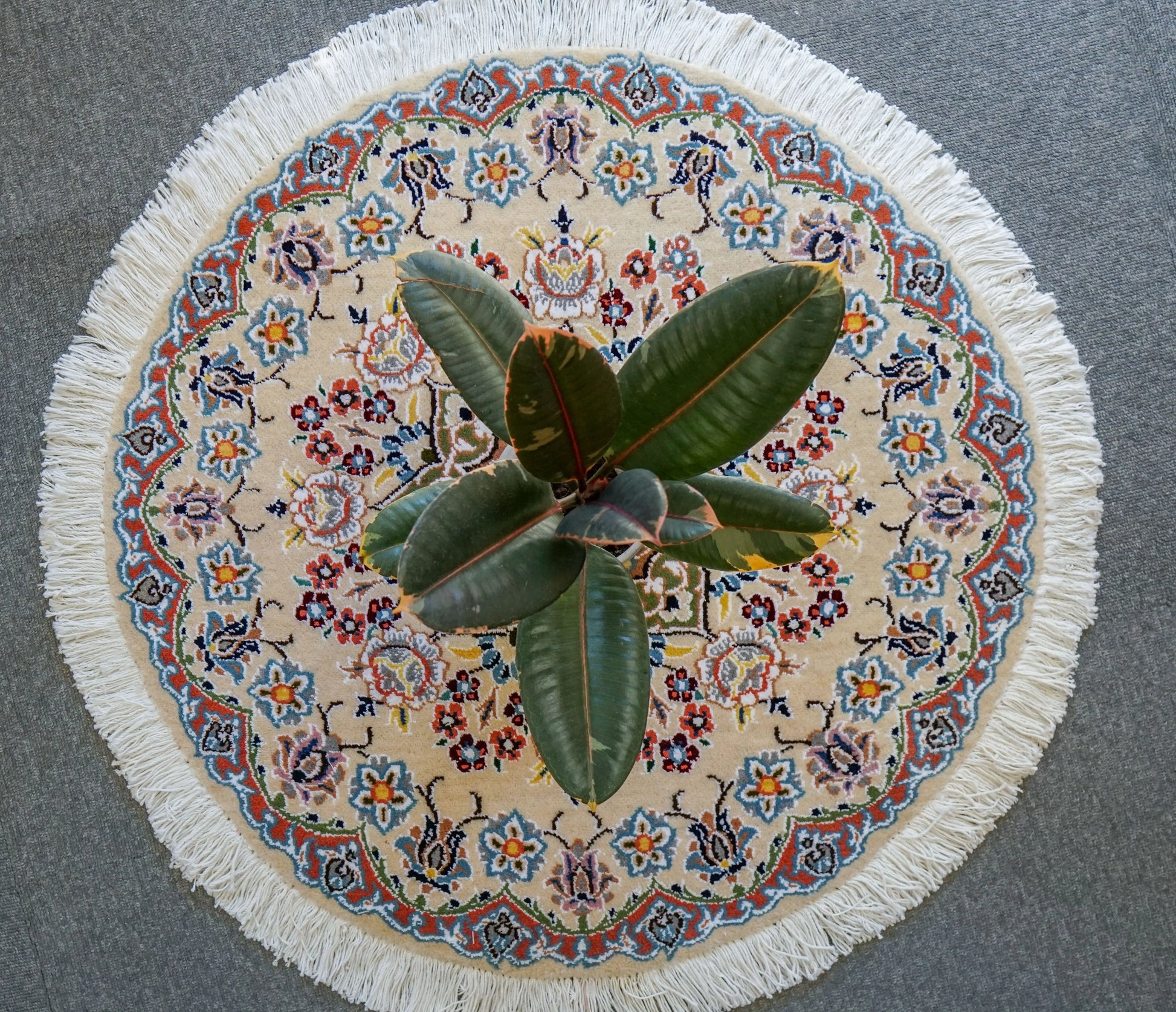 71×71cm  ペルシャ手織り絨毯 Decorworks
