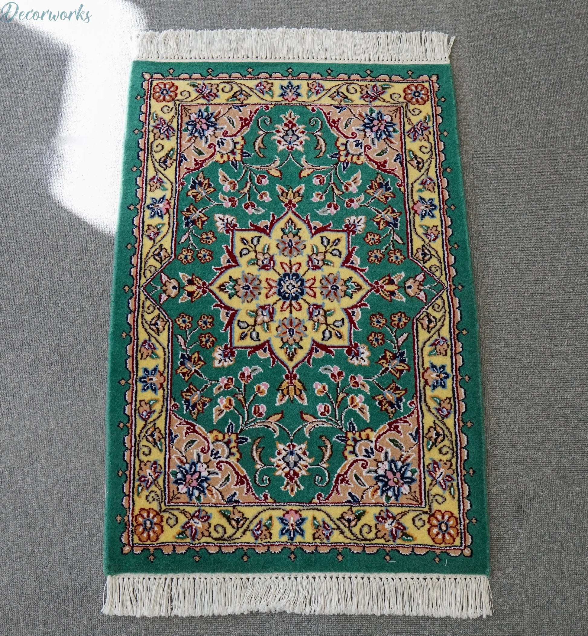 77×52cm  ペルシャ手織り絨毯 Decorworks