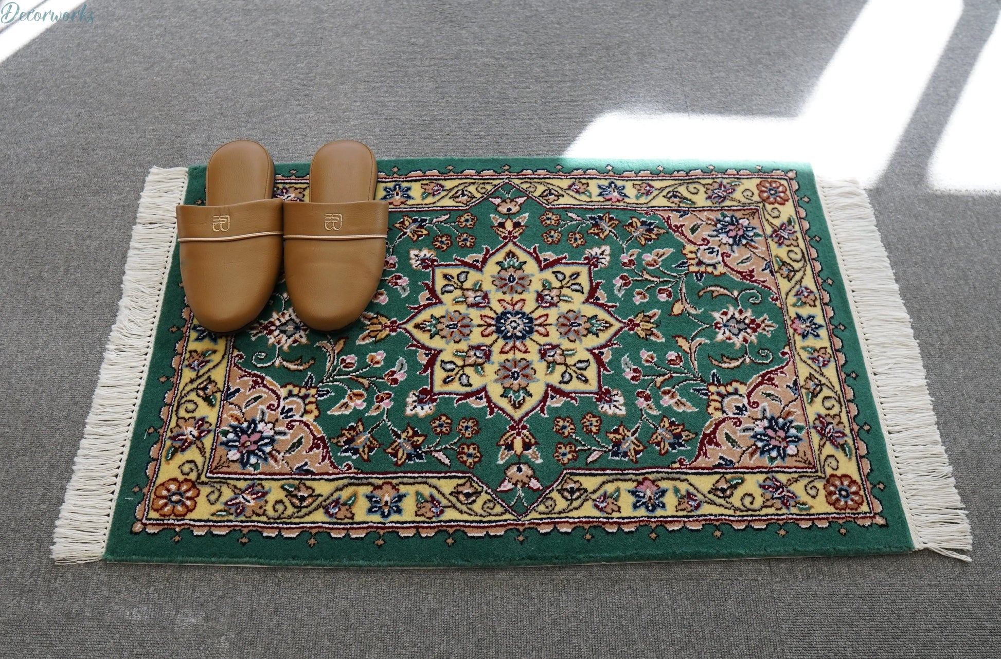 77×52cm  ペルシャ手織り絨毯 Decorworks