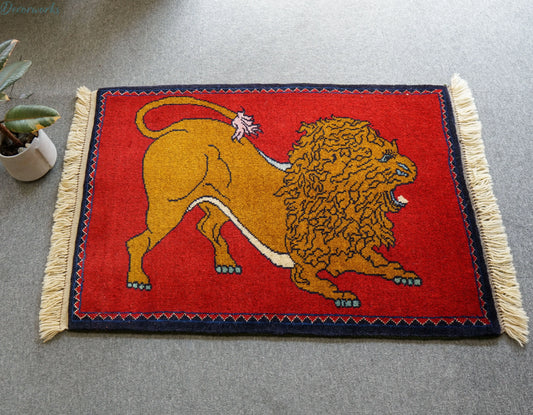 89x63cm 手織り ペルシャ絨毯　カシュカイ族 Decorworks