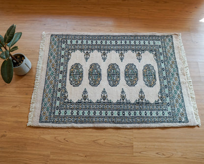 パキスタン手織り絨毯　94×65cm Decorworks