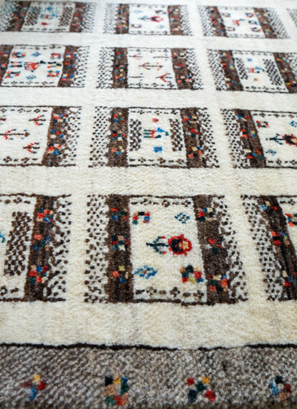 95×65cm 手織り ペルシャ カシュクリギャッベ リズバフト　ギヤべ Decorworks