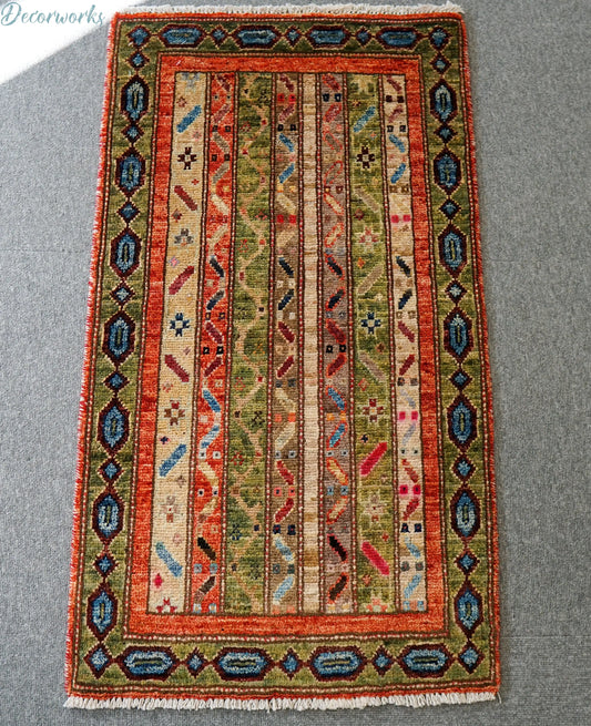 96×56cm アフガニスタン手織りギャッベ Decorworks