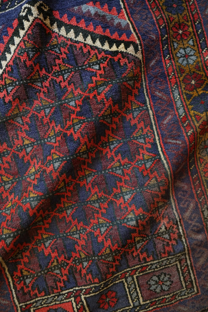 手織りペルシャ絨毯 バルーチ族製 Prayer Rug ヴィンテージ トライバルラグ　141×89cm Decorworks