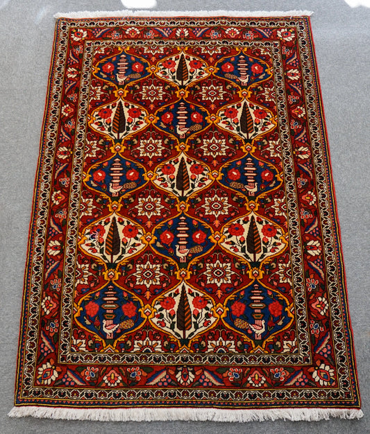 155×110cm ペルシャ絨毯 バクティアリ Decorworks