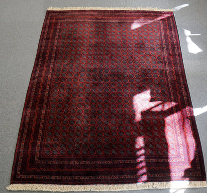 190×152cm アフガニウタン 手織り絨毯 ホジャロシュナイ Decorworks