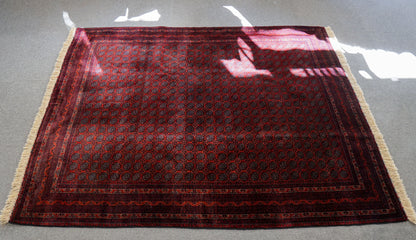 190×152cm アフガニウタン 手織り絨毯 ホジャロシュナイ Decorworks